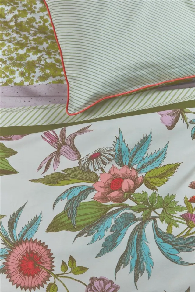 Oilily Line Flower - Dekbedovertrek - Meisjes - Multicolor - 200 cm x 200 cm Multi Colour
