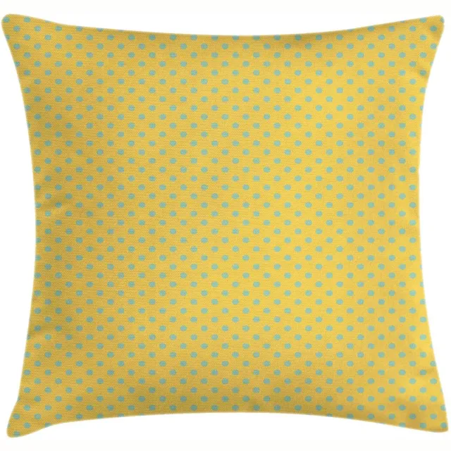 ABAKUHAUS Kussenhoes – Gedrukt aan beide zijden – 60x60 cm – mosterdkleur & amandelgroen Senf