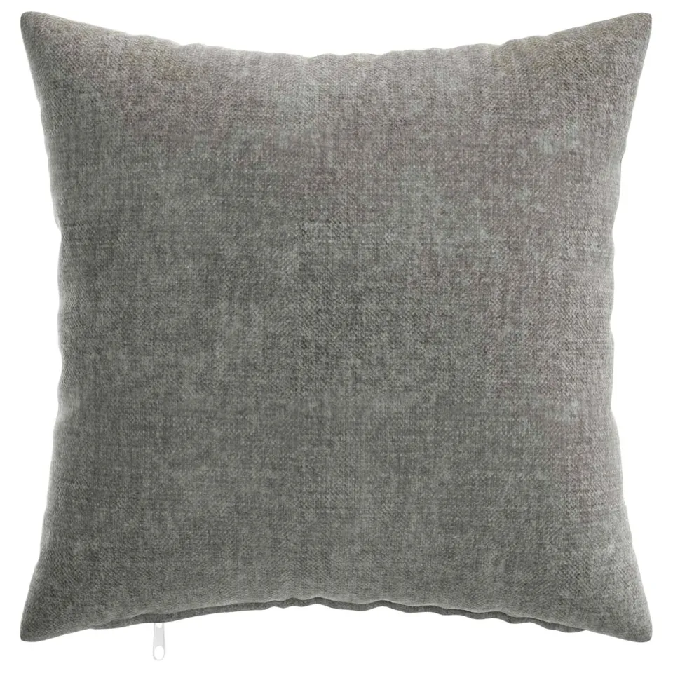 vidaXL Kussensloop 12 st HEERLEN Donkergrijs 50 x 50 cm Chenille Stof, foto 2