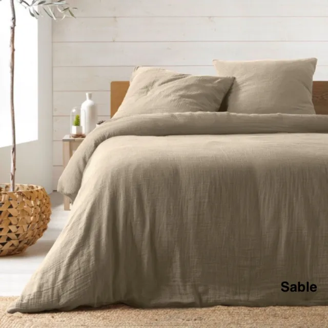 KGS Promolinge Katoenen gaas bedset 240 x 220 cm_ Zand