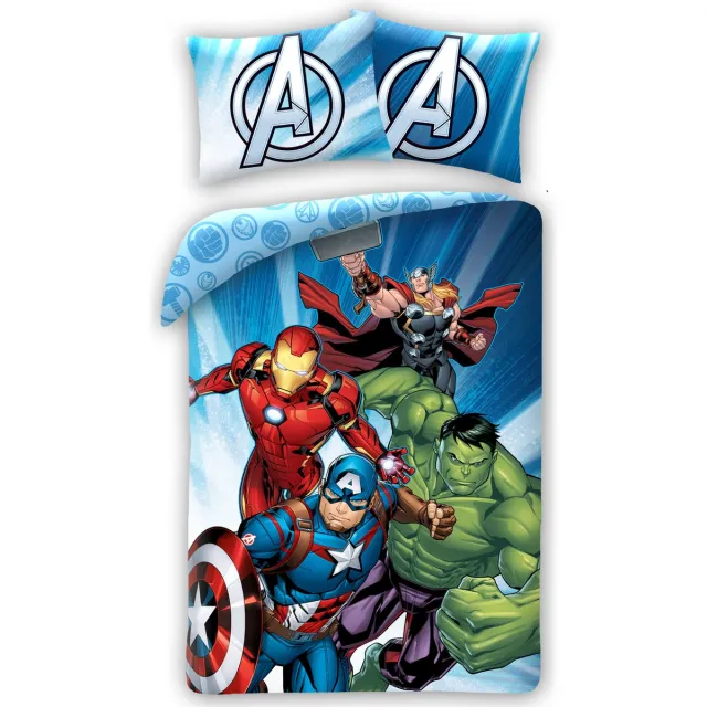 Marvel Avengers Dekbedovertrek Team Winning - 140 x 200 cm - 70 x 90 cm Multicolor