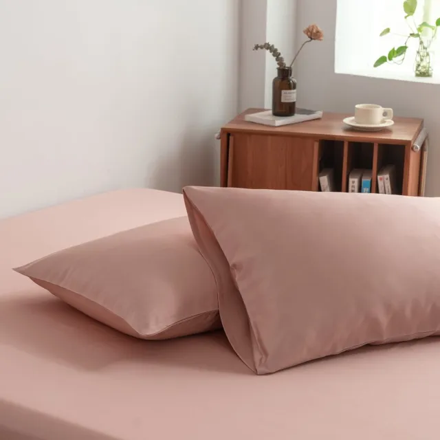 Boomba Bamboo bamboe kussenslopen - Soft Taupe - 80x80 cm - set van 2 - 100% biologisch bamboe - 400TC satijn
