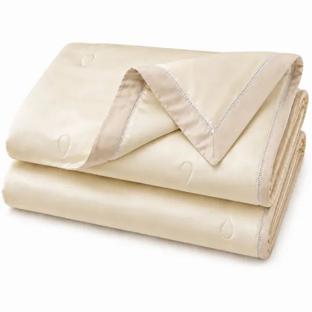 MeiLun Home Silken Mist Zomerdekbed zonder overtrek 200x230 cm – Dekbed – Silk Cream -100% Lyocell – Lichtgewicht