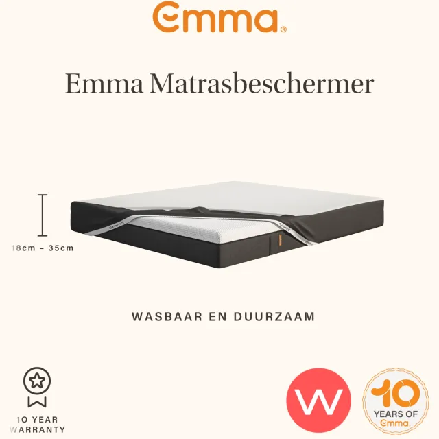 Emma matrasbeschermer wit, foto 2