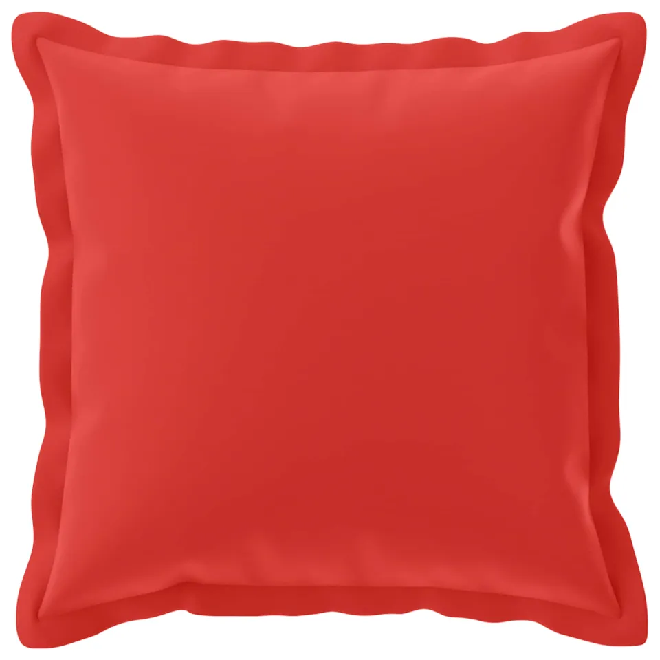 vidaXL Kussensloop 6 st HOUTEN Rood 40 x 40 cm Polyester