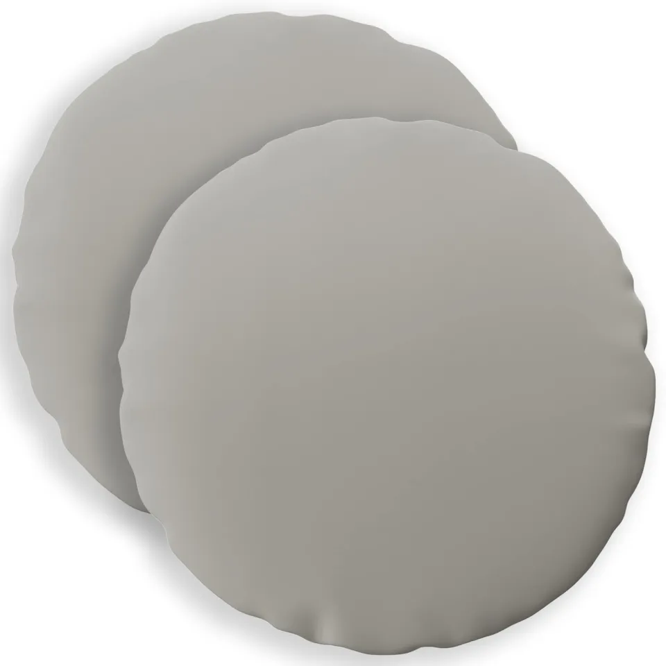vidaXL Kussensloop 2 st HEERLEN Grijs Dia. 60 cm Polyester