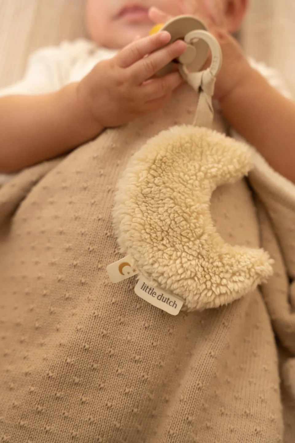 Little Dutch ledikantdeken gebreid Pure Soft beige, foto 2