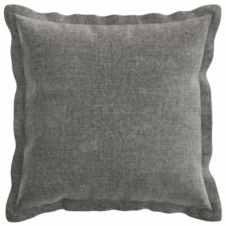 vidaXL Kussensloop 12 st HOUTEN Donkergrijs 50 x 50 cm Chenille Stof