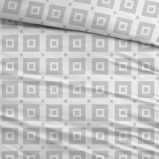 Sleepnight Dekbedovertrek Flanel Ilse Grijs - 200 x 200/220 cm + 2 kussenslopen - [Grijs]