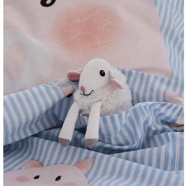 Covers & Co Piggy Dekbedovertrek - Junior - Blue