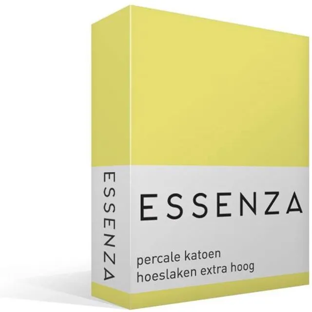 Essenza Hoeslaken - Percale katoen - 160 x 210 - Canary Yellow
