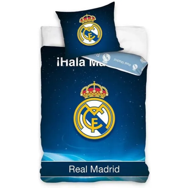 Real Madrid CF Real Madrid dekbedovertrek Galaxy - katoen Blauw