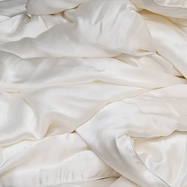 Emperior Silk 100% Zijden zomerdekbed Dolce (175g/m2) - zijden tijk - 160x220cm - Silk Heaven - 160x220cm Wit