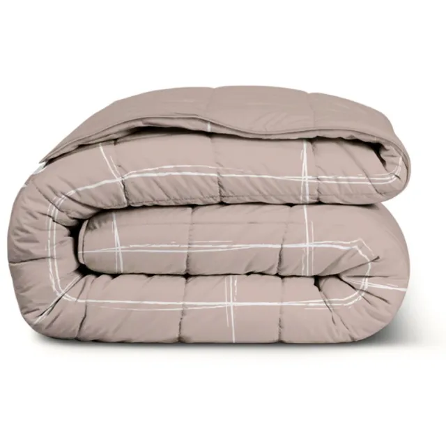 Dekbed-Discounter Fresh and Co Dekbed Zonder Overtrek 240 x 200 cm - Wasbaar dekbed - Wasbaar op 40 graden - Warmteklasse 3 - Taupe