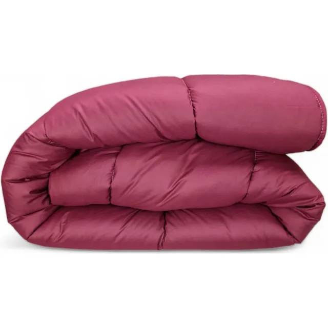 bedlin Dekbed bedrukt 240x220cm Effen Bordeaux/Blauw (dubbelzijdig bedrukt) Multicolor