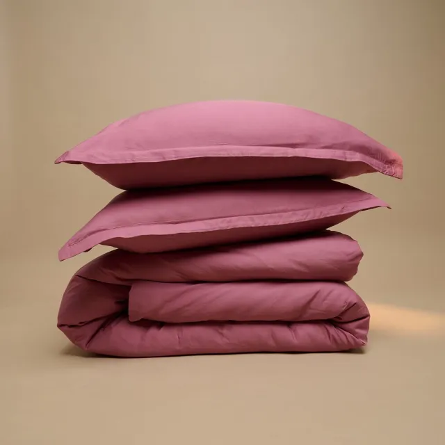 Coco & Cici TENCEL Twill Dekbedovertrek Dusty Rose - 260x220 + 2 kussenslopen 60x70 Roze