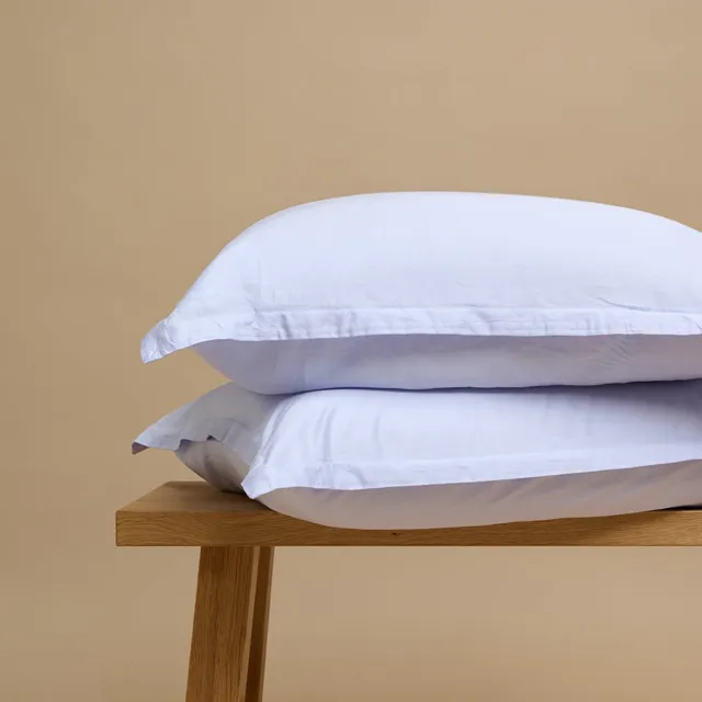 Coco & Cici TENCEL Twill Kussensloop Lavendel Blauw - 1 kussensloop 50x70 zonder volant