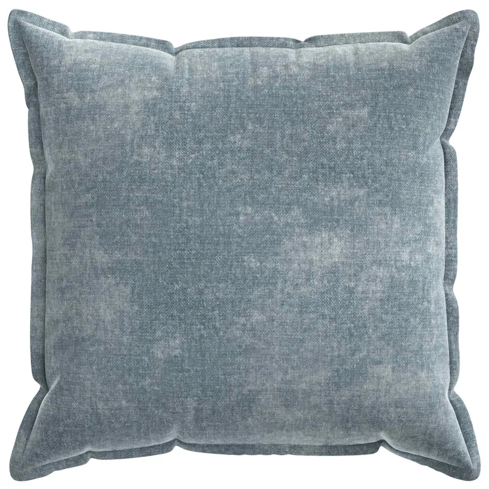 vidaXL Kussensloop 2 st HOUTEN Lichtblauw 80 x 80 cm Chenille Stof