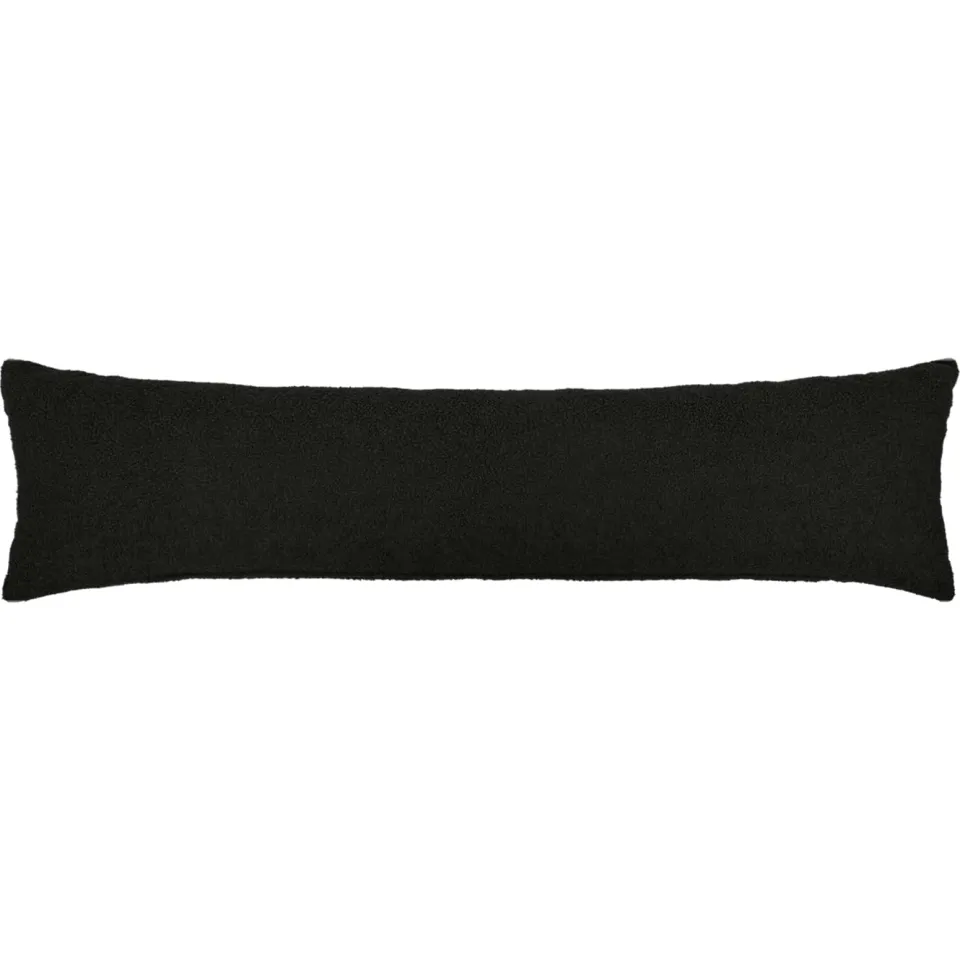 vidaXL Kussensloop 2 st HEERLEN Zwart 40 x 145 cm Bouclé, foto 2