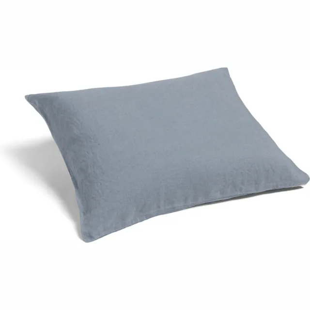 Yumeko kussensloop gewassen linnen schemerblauw 50x60 - Biologisch & ecologisch - 1 stuk Dusk Blue