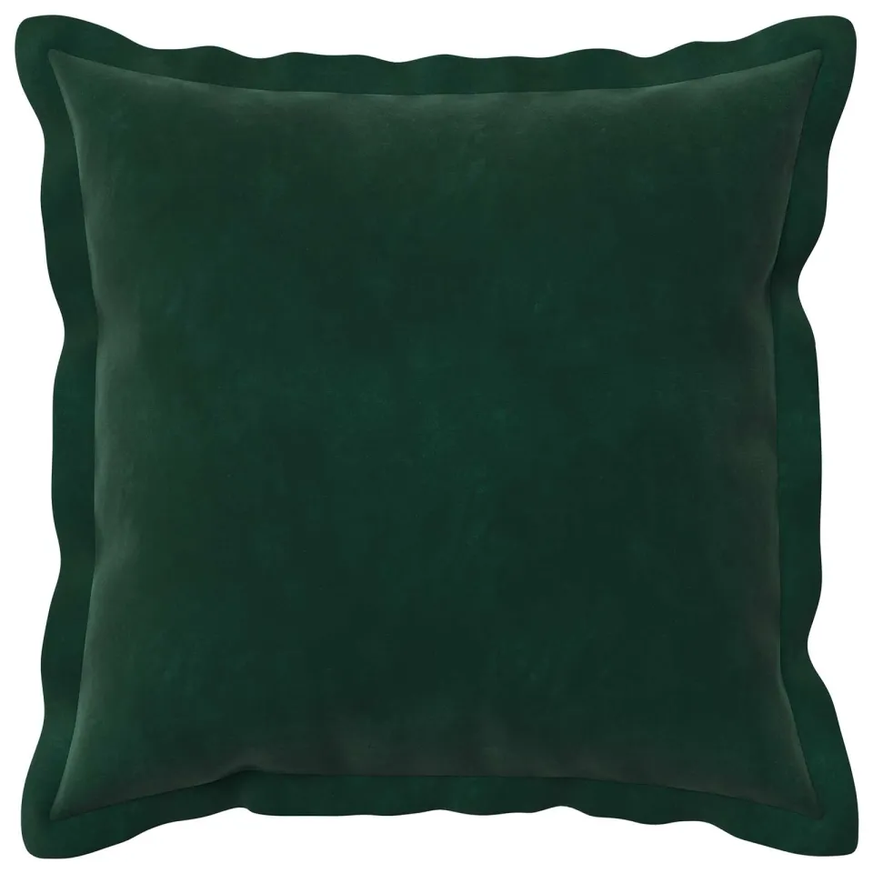 vidaXL Kussensloop 12 st HOUTEN Donkergroen 45 x 45 cm fluweel