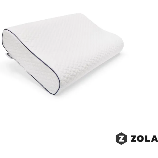 Zola Orthopedisch Hoofdkussen tegen Nekklachten - Ergonomisch Hoofdkussen van Traagschuim - 55 x 35 cm Wit
