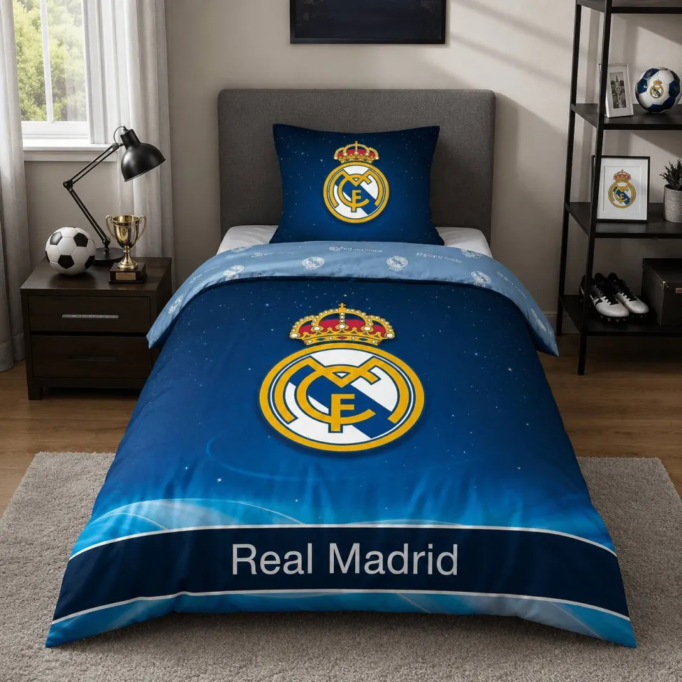 Official Fanwear Real Madrid Dekbed Blauw, foto 2