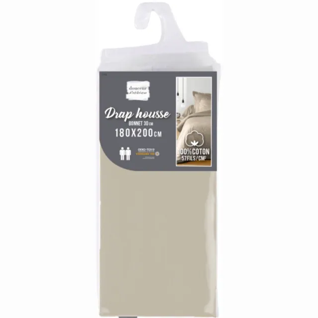 PROMO LINGE 100% katoenen Lina hoeslaken Beige