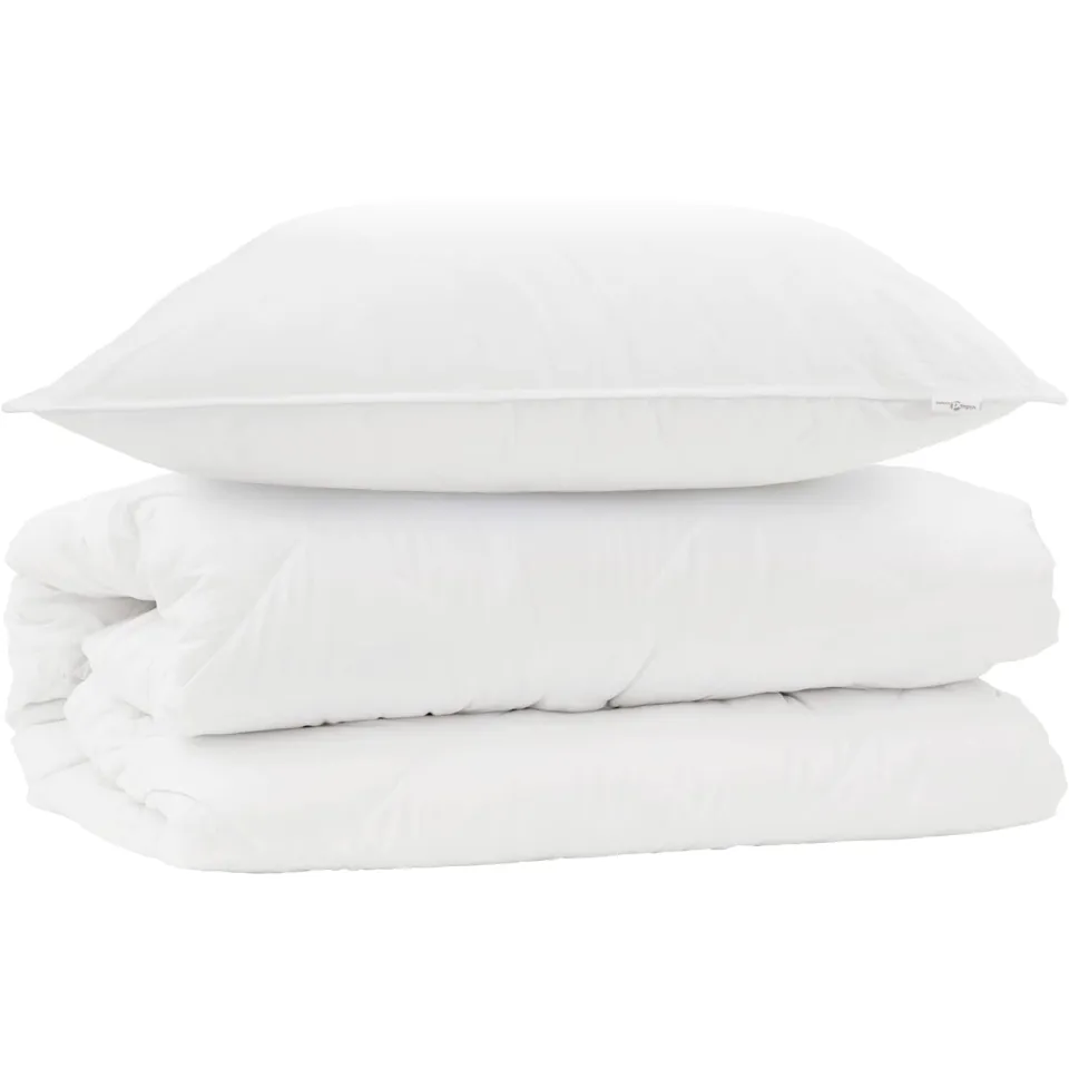 vidaXL Dekbed Set met kussen 2 st Wit Microfibre, foto 3