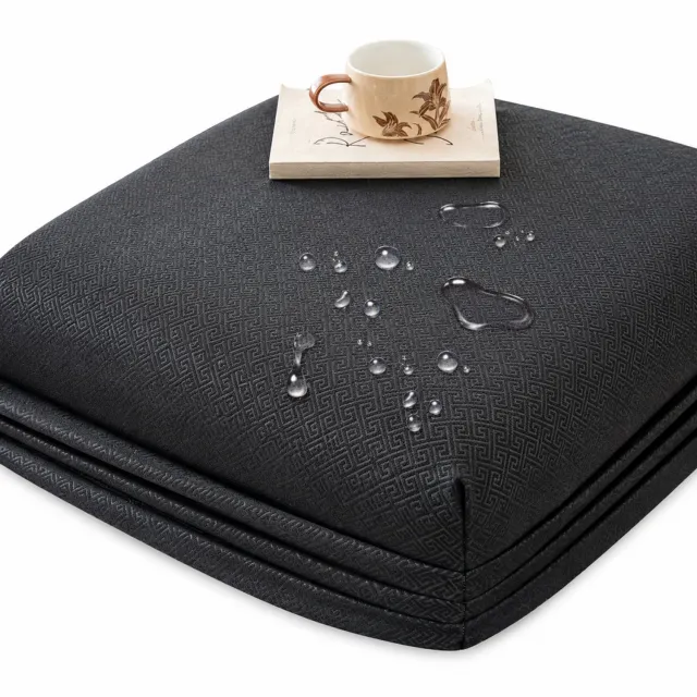 SWGOTA Waterdichte matrasbeschermhoes 200 x 220 cm - Zwart - Geborstelde stof - Hoeslakenmodel voor matrassen tot 30 cm - 1 stuk