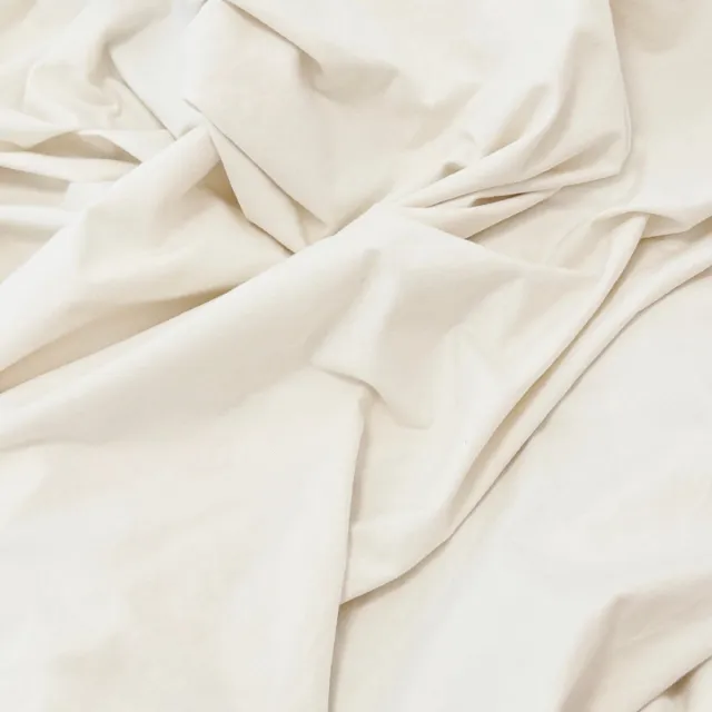 kayori Tara Topper Hoeslaken Jersey Stretch - 140-160x200-220cm - Biologisch Katoen - Strijkvrij - Offwhite