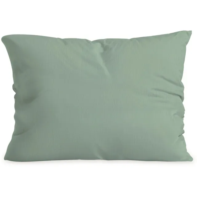 Zelesta Special Mousseline Kussensloop Set Van 2 - Eucalyptusgroen 80x80cm