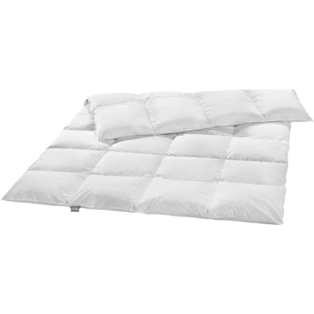 Liebling 155 x 220 cm premium donzen dekbed | warm winterdekbed | vulling van 100% dons en tijk van 100% katoen | Downpass- en Nomite-gecertificeerd | wasbaar op 60 graden | wit