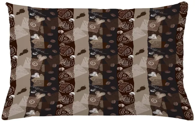 ABAKUHAUS Bruin Kussenhoes – 65x40 cm – Tweezijdig bedrukt