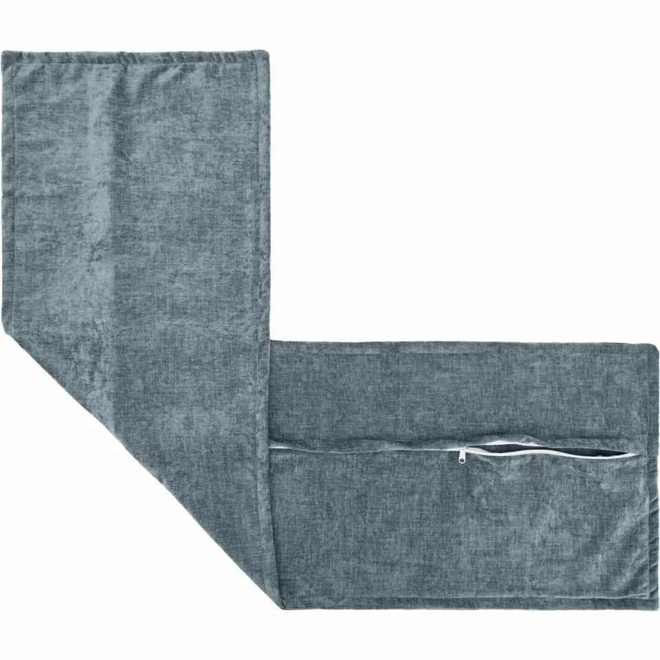 vidaXL Kussensloop HOUTEN Lichtblauw 40 x 145 cm Chenille Stof blauw, foto 4