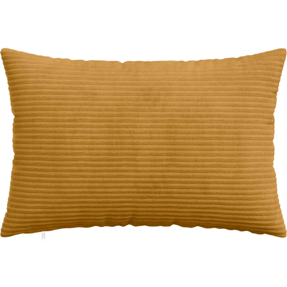 vidaXL Kussensloop 2 st HEERLEN Geel 50 x 80 cm corduroy