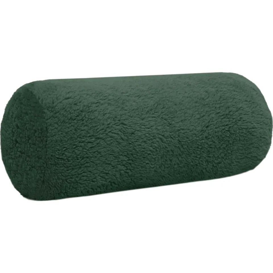 vidaXL Kussensloop 6 st HEERLEN Donkergroen Dia. 15 x 40 cm Bouclé groen, foto 2