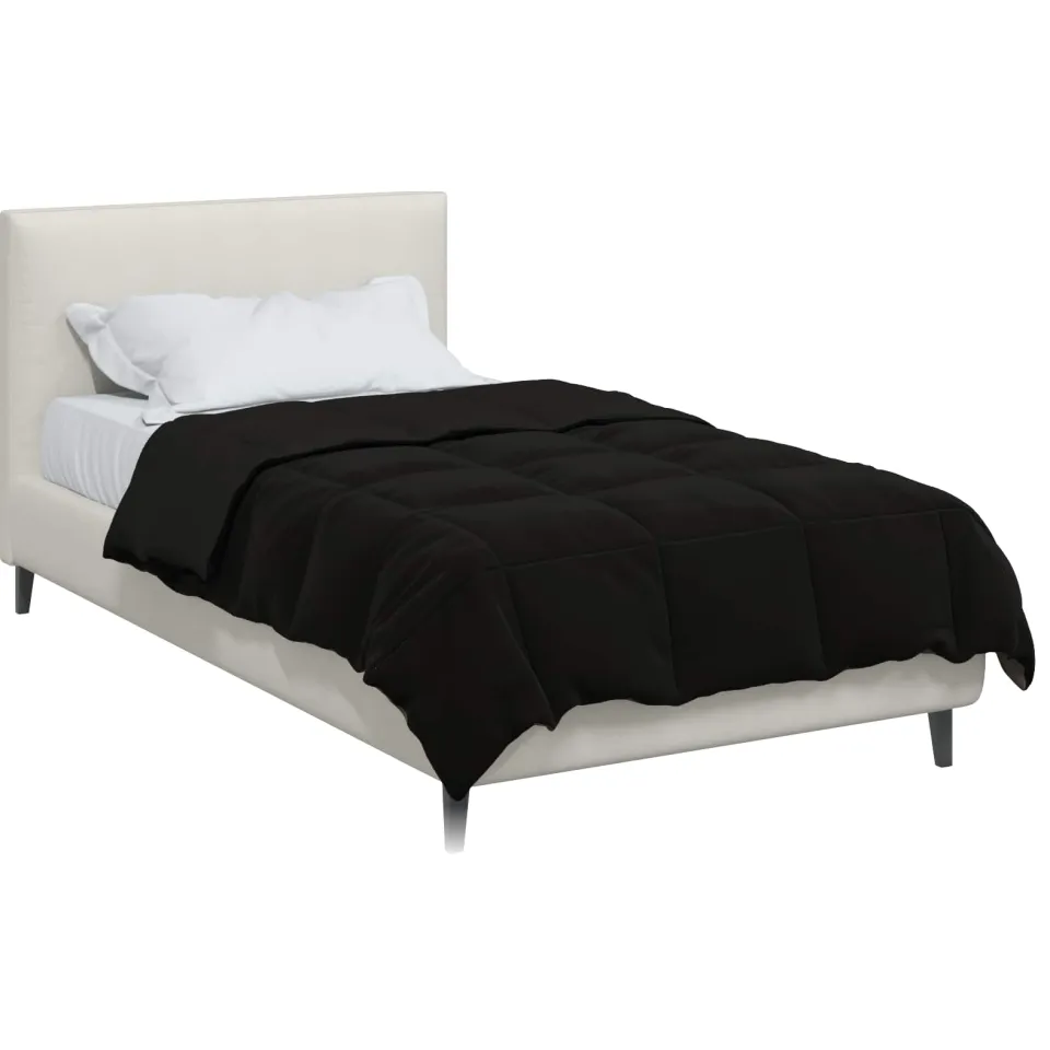 vidaXL Winter Dekbed 135 x 200 cm Winter Microfiber (100% polyester) zwart, foto 2