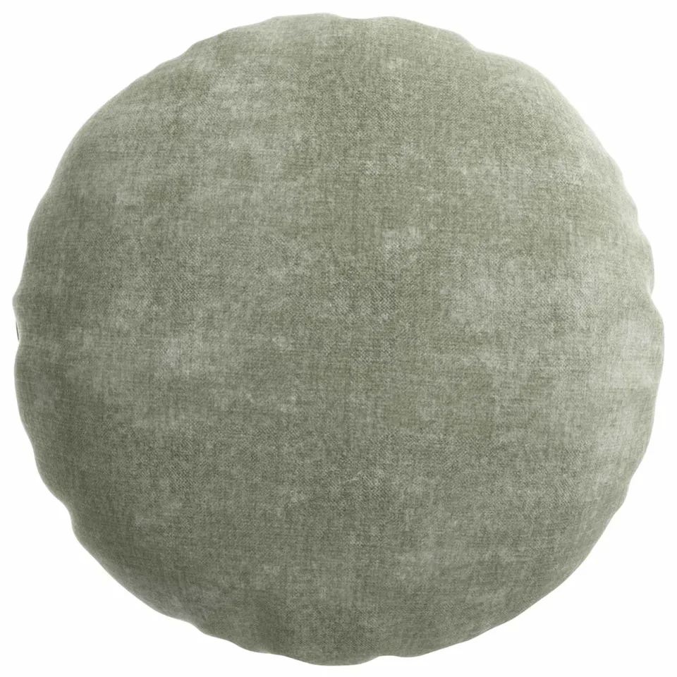 vidaXL Kussensloop 6 st HEERLEN Groen Dia. 60 cm Chenille Stof