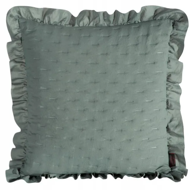 Eurofirany Decoratieve kussensloop 45x45 cm, mintgroen met ruche