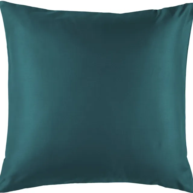 De Witte Lietaer Kussensloop Olivia Lake Green - 63 x 63 cm - Groen - Katoen Satijn