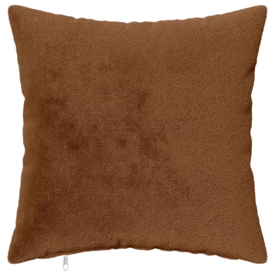 vidaXL Kussensloop 2 st HEERLEN Licht Bruin 45 x 45 cm Flanel, foto 4