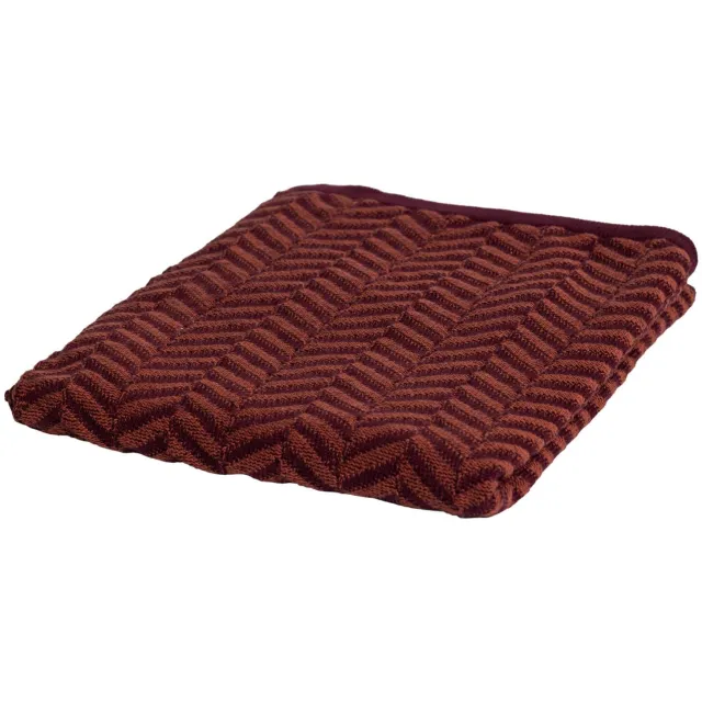 WOOOD Suna plaid roodbruin red/purple