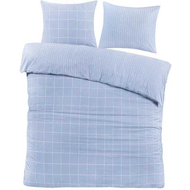 Day Dream Dekbedovertrek Magnus Blauw 200x200/220 - 100% Katoen - Tweezijdig - Ademend