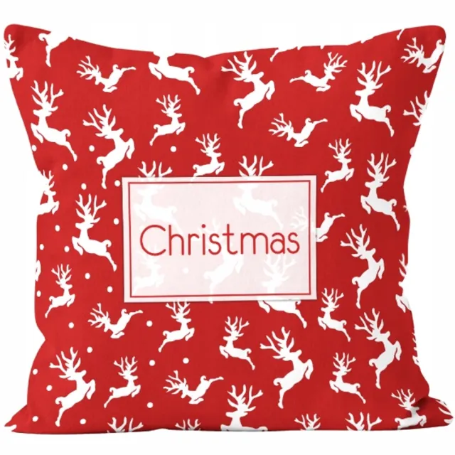 DOMAREX Kerst Kussenhoes 45x45 cm - Sfeervolle Decoratie voor de Feestdagen