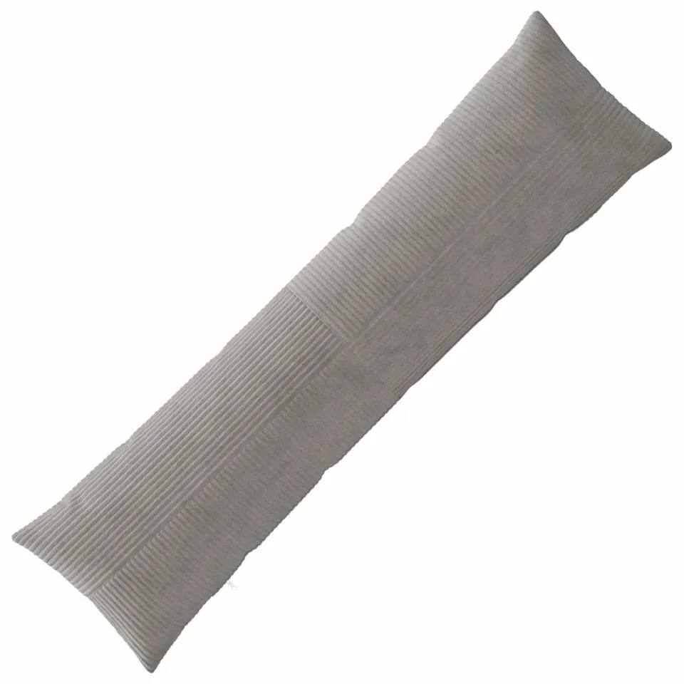 vidaXL Kussensloop ALMELO Lichtgrijs 40 x 145 cm corduroy, foto 3