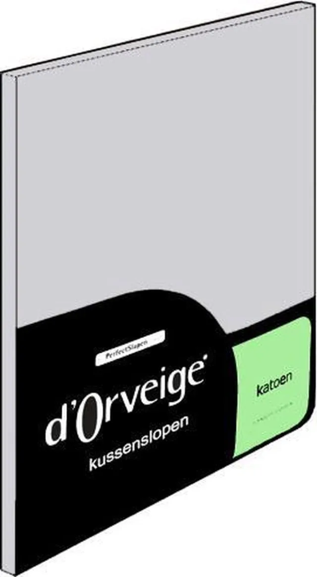 D'Orveige Kussenslopen (2 Stuks) - 100% Katoen - 60x70 cm - Zilver
