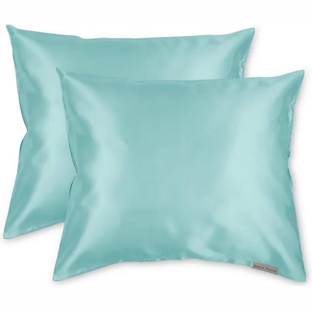 Beauty Pillow Satijnen Kussenslopen - Voordeelset - Duo Pack - 60x70 cm - Petrol