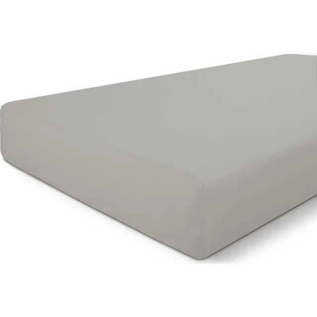 BYRKLUND Hoeslaken Bed Basics Cotton - 100% Katoen - Licht Grijs