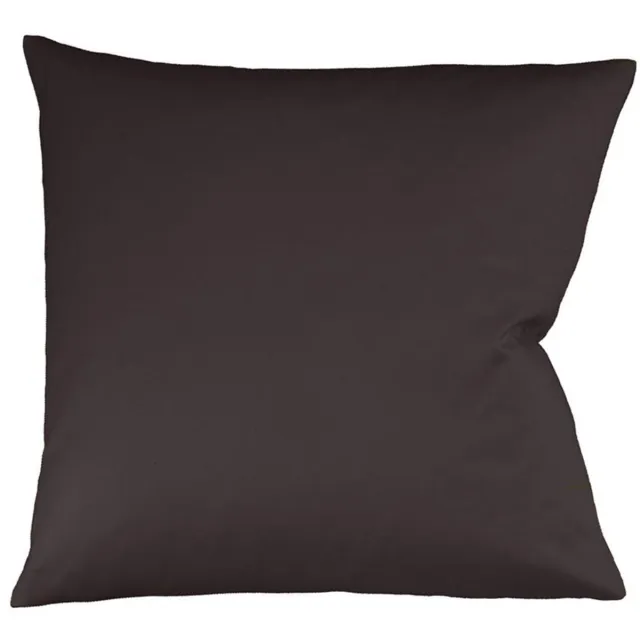 Fleuresse 80 x 80 cm Colours kussensloop | interlock jersey kussenhoes van 100% katoen | wasbaar op 60 graden | mokka